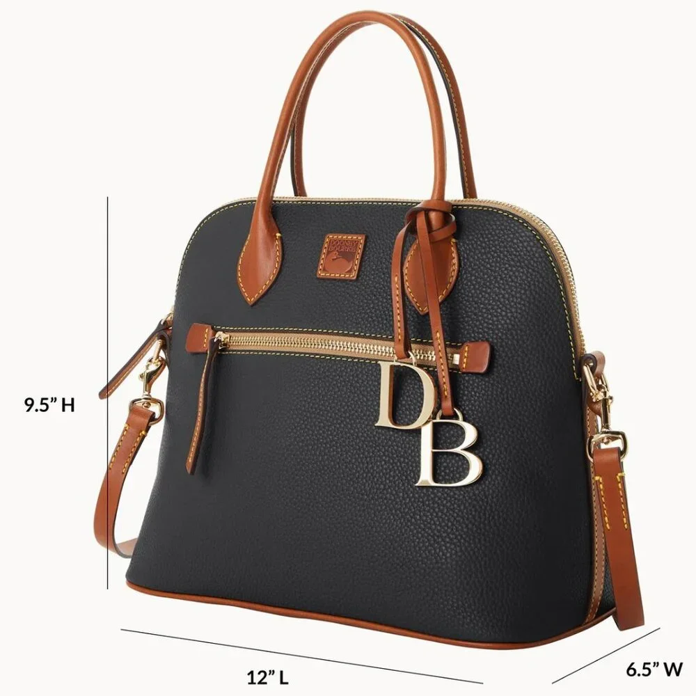 Dooney & Bourke Pebble Grain LARGE Domed Satchel/Shoulder Bag/Crossbody Bag - Picture 13 of 15